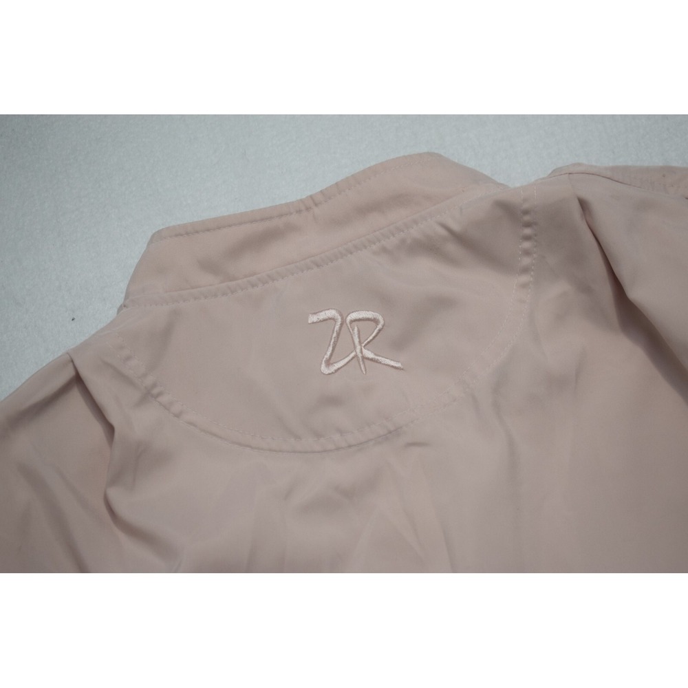 Zero Restriction Microfiber Golf‎ Jacket Snap Neck Pullover Pink Womens Medium